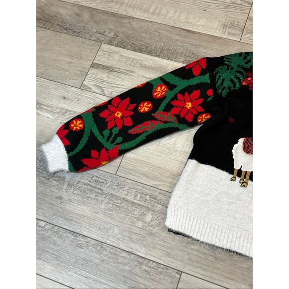 Holiday Time Llama ugly Christmas sweater size XL - Picture 4 of 10